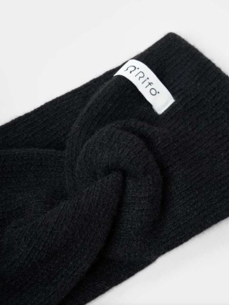 Fascia per capelli in cashmere rigenerato Nadia marrone - Rifò