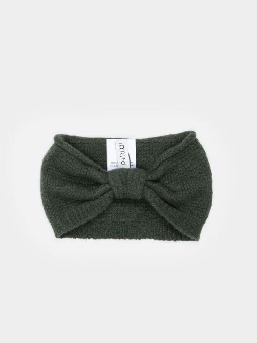 Fascia paraorecchie in cashmere rignerato Amelia Verde Rifò