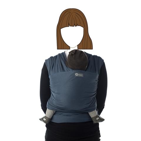 Fascia portabebè 100% cotone Bio Tricot Slen Babylonia color Dream Blue