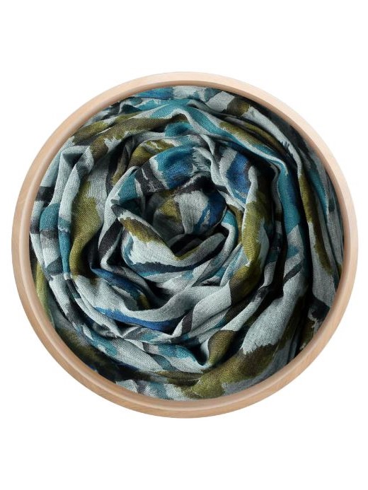 Foulard bamboo De Kooning Blu denim