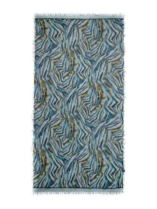 Foulard bamboo De Kooning Blu denim