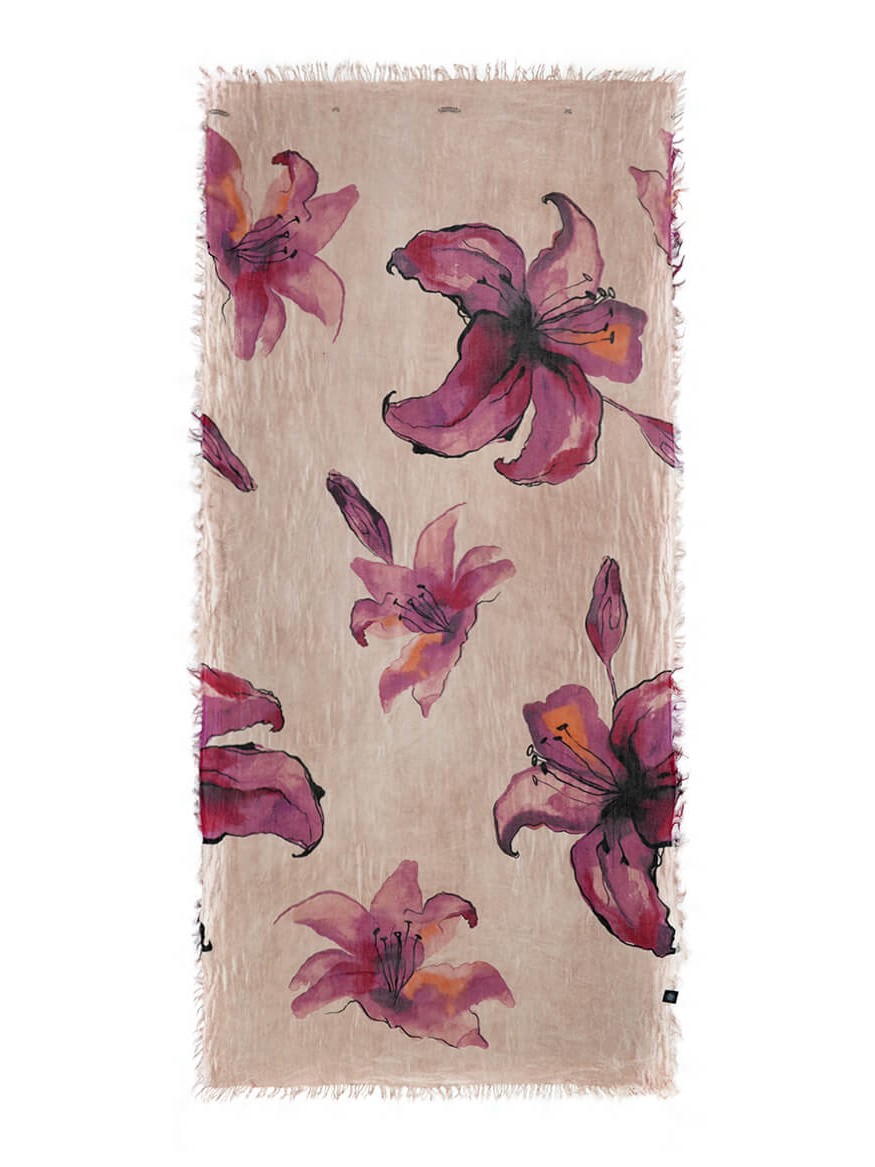 Foulard bamboo Degas beige