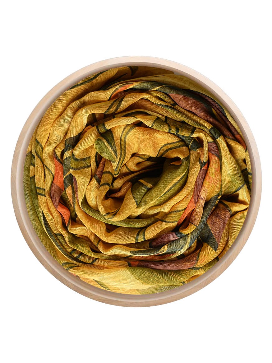 Foulard bamboo Mucha arancione