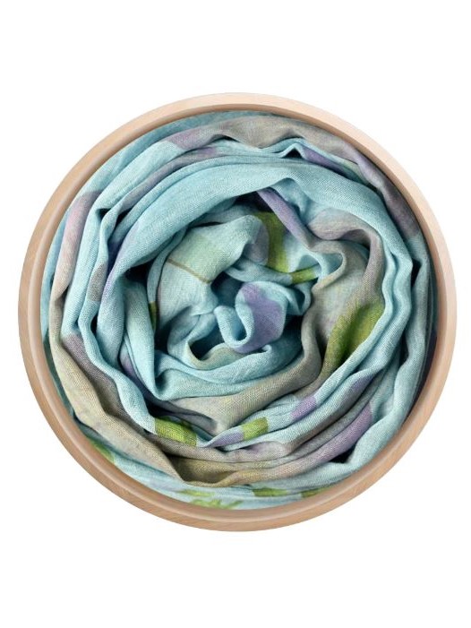 Foulard bamboo O'Keeffe Turchese