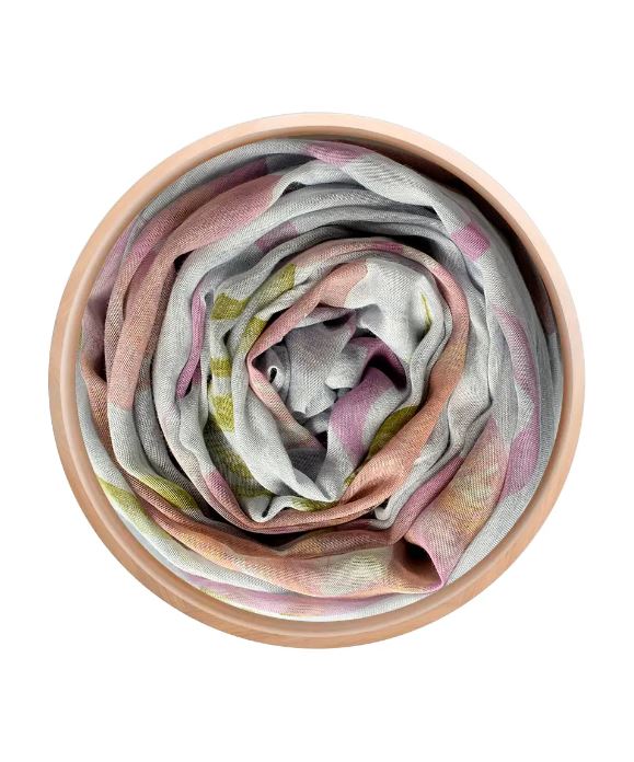 Foulard bamboo O'Keeffe Turchese