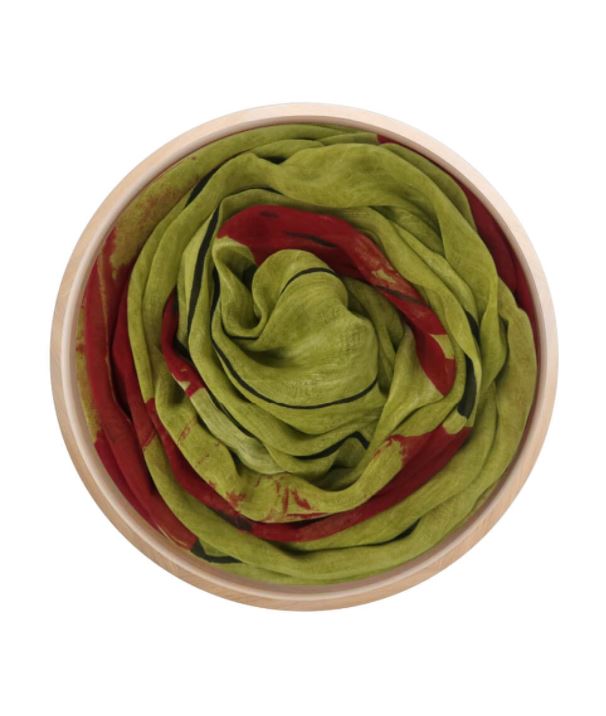 Foulard sciarpa Bamboo Schiele verde