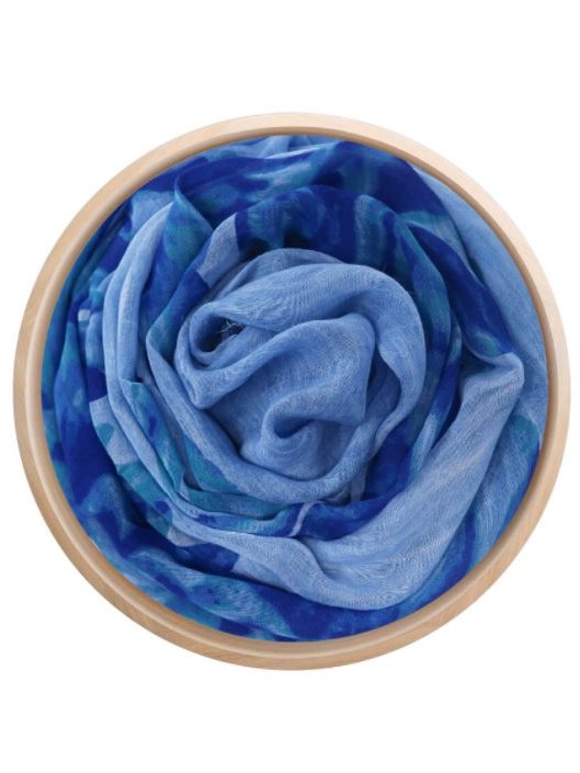 Foulard in bamboo azzurro van gogh