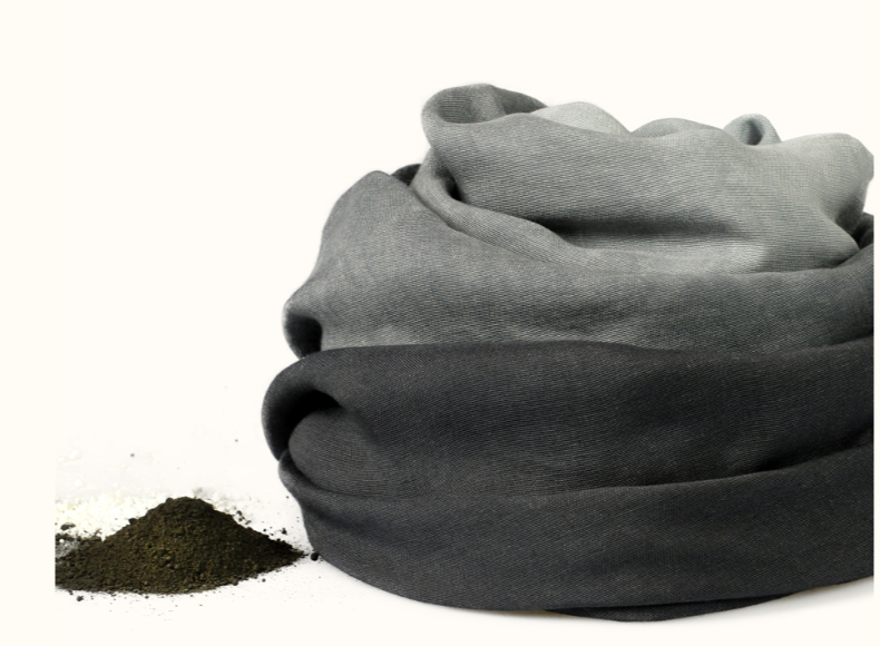 Foulard sciarpa super soft Bamboo Chiaroscuro Grafite