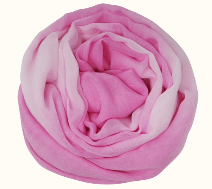 Foulard sciarpa super soft Bamboo Chiaroscuro Rosa di Provenza