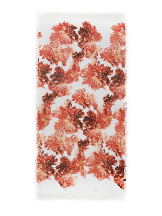 Foulard in bamboo Alma Tadema bianco