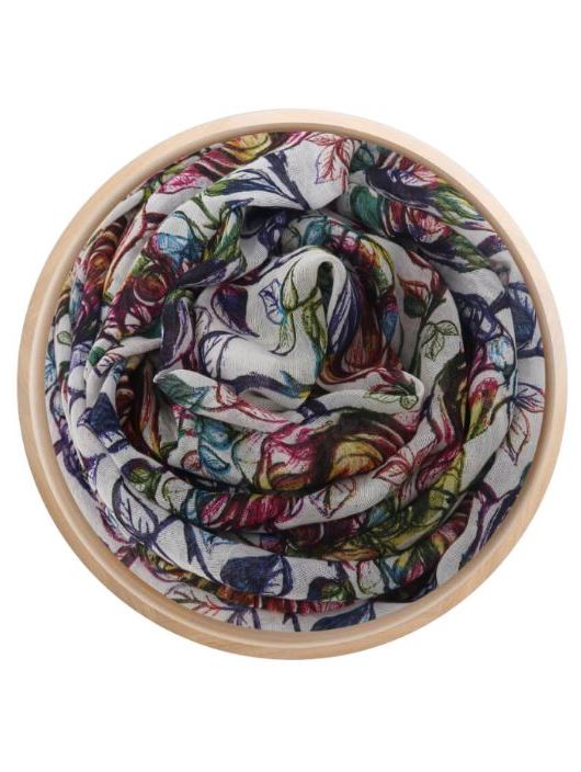 Foulard sciarpa Bamboo Andy Warhol bianco