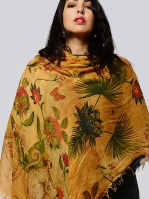 Foulard in bamboo Frida arancione