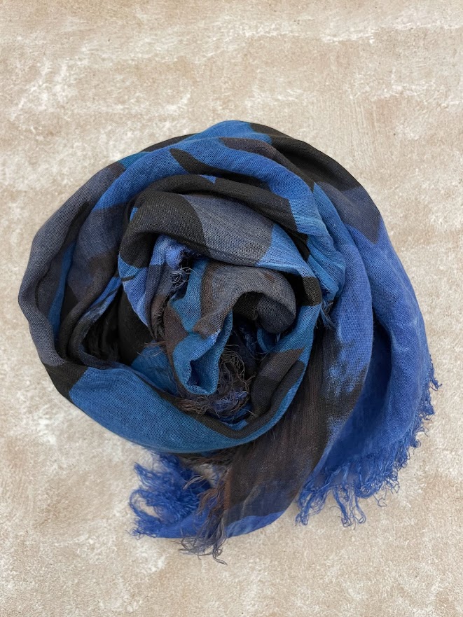 Foulard sciarpa Bamboo Balla blu