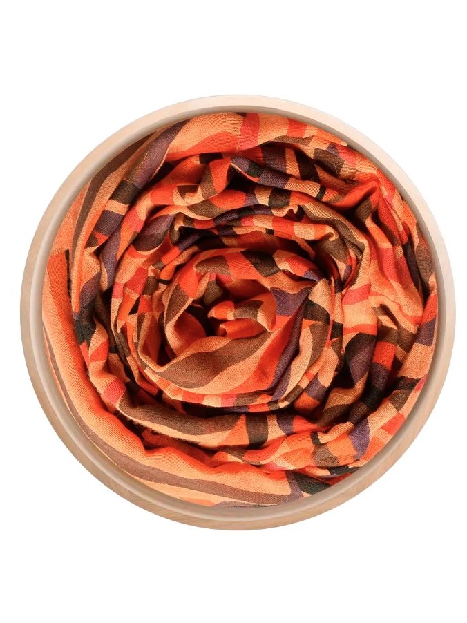 Foulard sciarpa bamboo Boetti Arancio