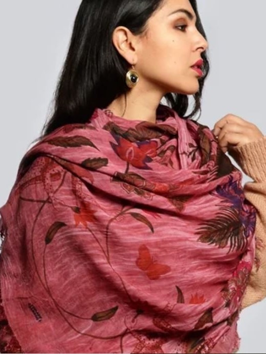 Foulard Bamboo Frida Kalo Verde foresta