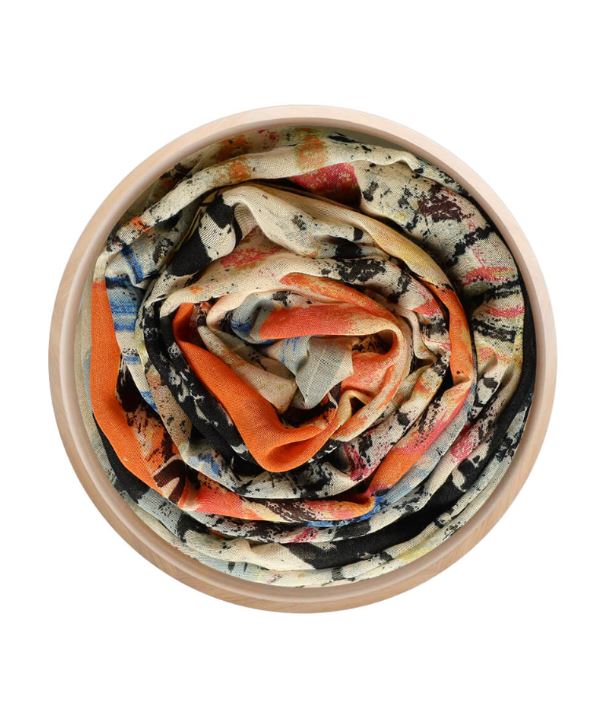 Foulard sciarpa in bamboo Chagall rosa cipria