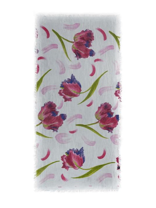 Foulard sciarpa in bamboo Dali Grigio chiaro