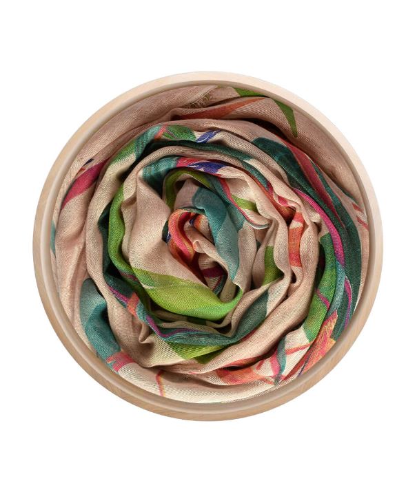 Foulard in bamboo De Chirico rosa antico