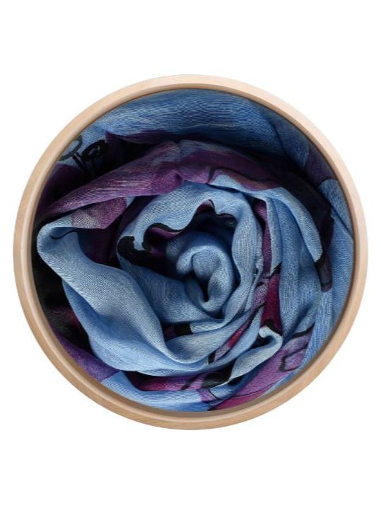 Foulard in bamboo Degas azzurro