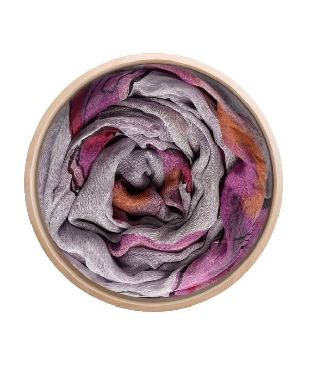 Foulard sciarpa in Bamboo Degas lavanda