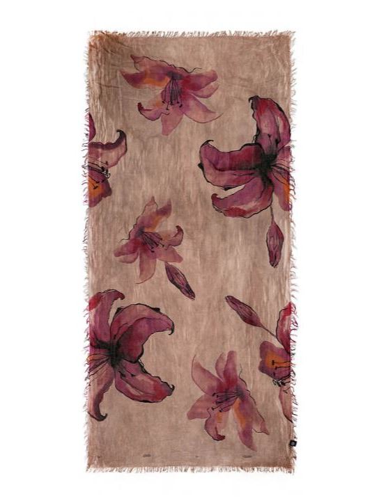 Foulard in bamboo Degas Marrone