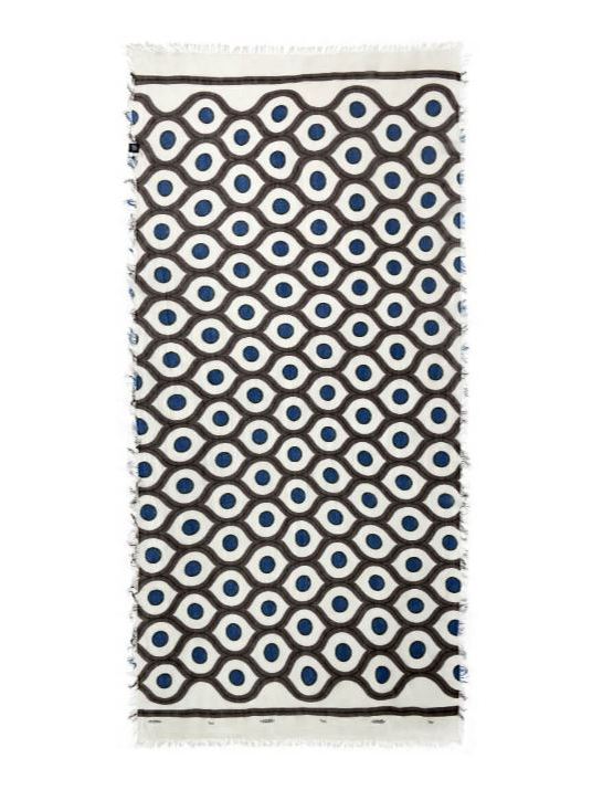 Foulard in bamboo Escher avorio