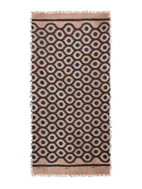 Foulard sciarpa Bamboo Escher Beige