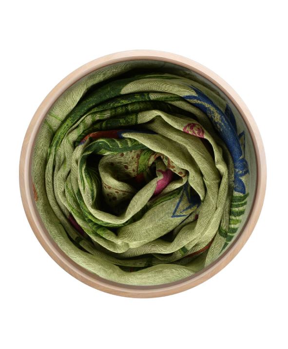 Foulard in bamboo Frida verde
