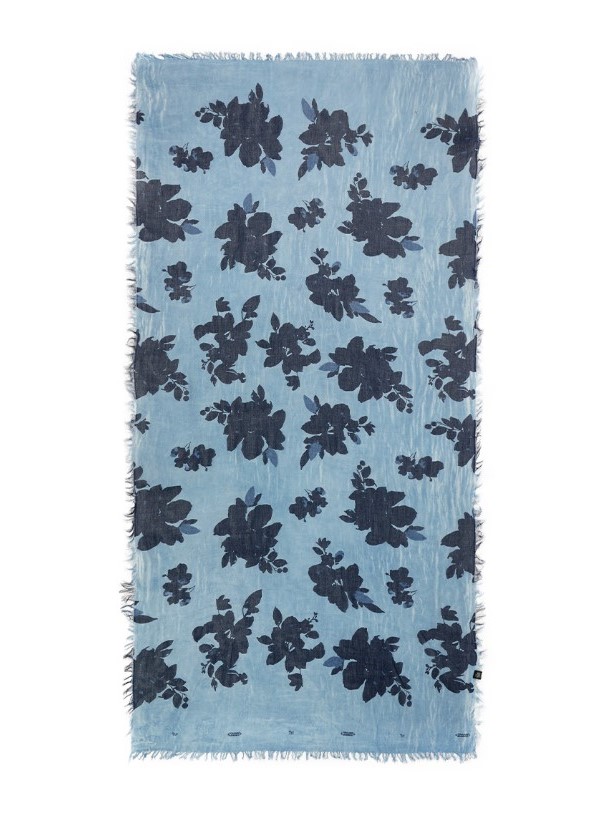 Foulard in bamboo Klein azzurro.