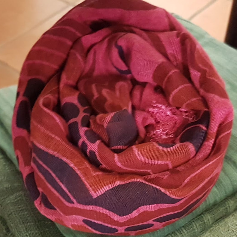 Foulard sciarpa Bamboo Morris Rosso