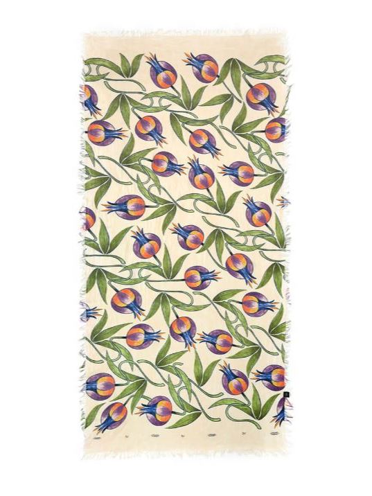 Foulard in bamboo Mucha rosa cipria.