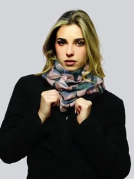 Foulard sciarpa in bamboo Munch Rosa antico