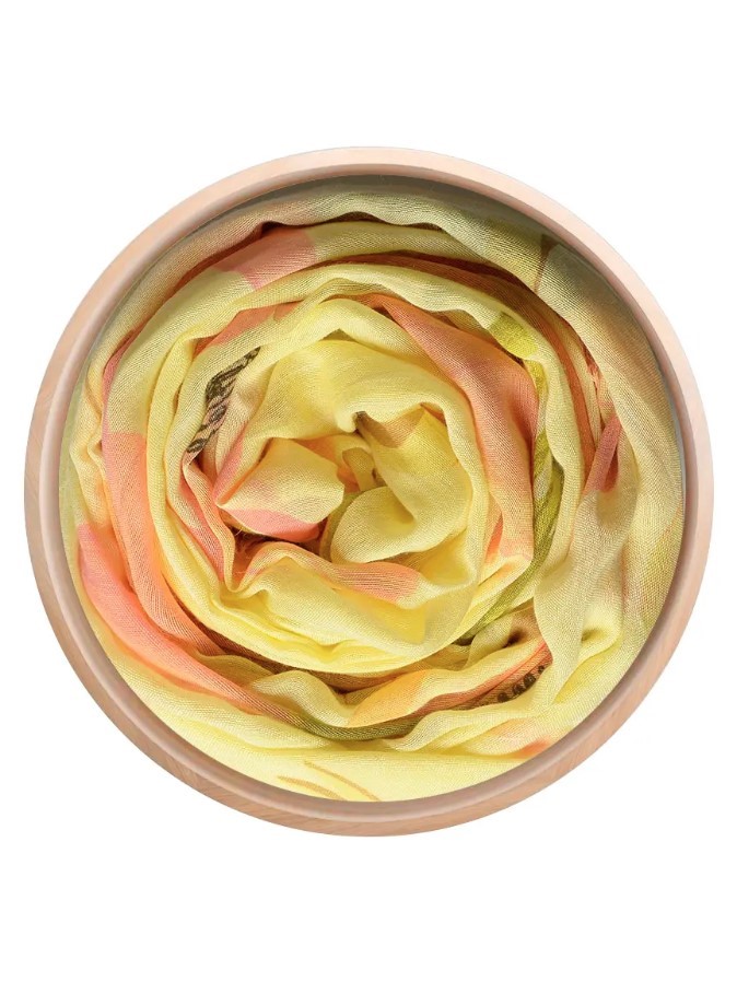 Foulard sciarpa bamboo O'Keeffe Giallo chiaro