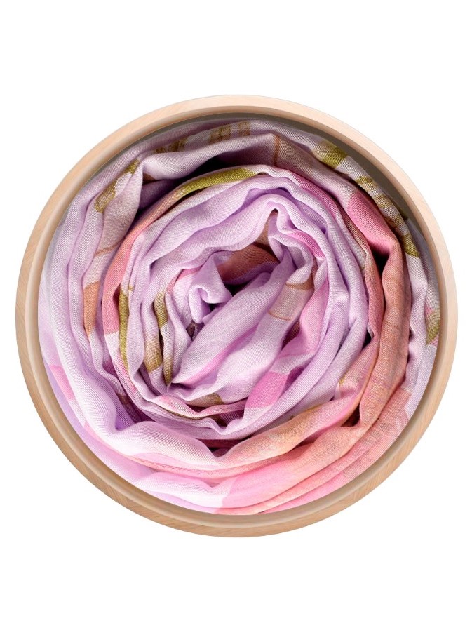 Foulard sciarpa bamboo O'Keeffe lilla