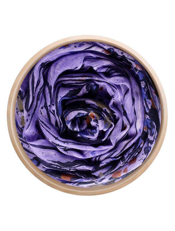 Foulard sciarpa Bamboo Pollock lavanda