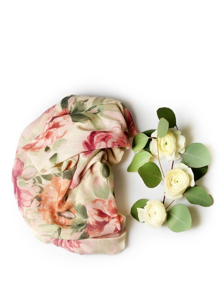 Foulard sciarpa bamboo Rembrant Bianco.