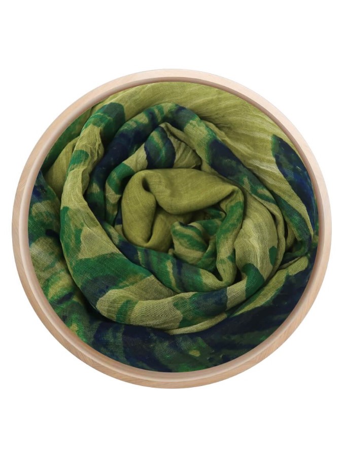 Foulard sciarpa Bamboo Van Gogh turchese