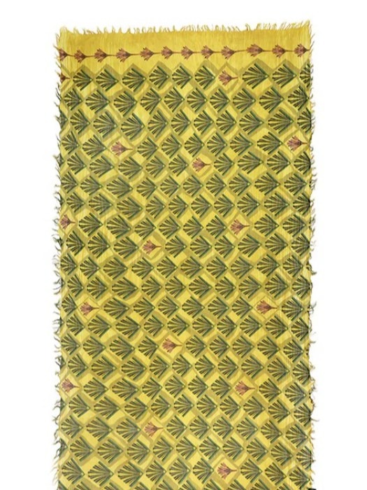 Foulard sciarpa bamboo Erté Giallo Ocra