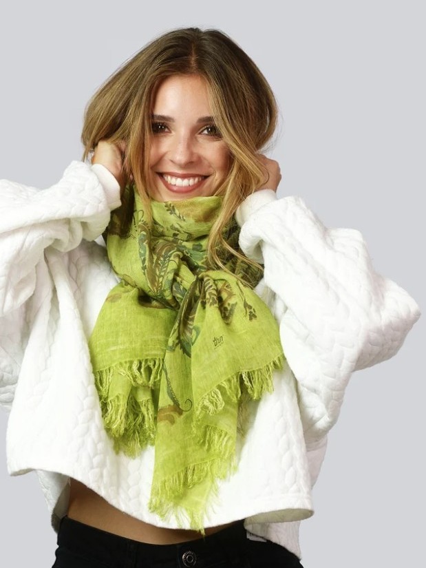 Foulard sciarpa bamboo Goya Verde