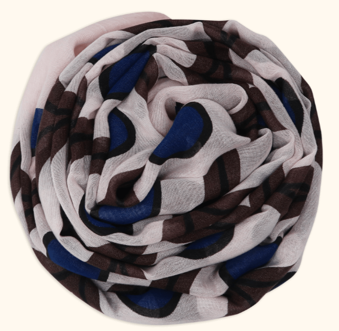 Foulard sciarpa Bamboo Escher Rosa 48