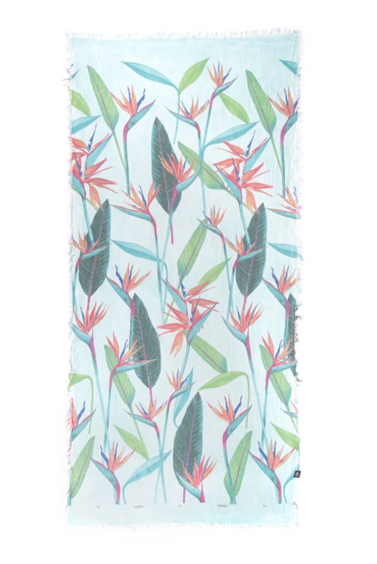 Foulard in bamboo De Chirico Verde acqua