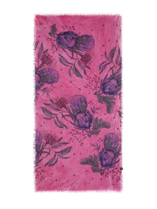 Foulard sciarpa bamboo Durer fucsia