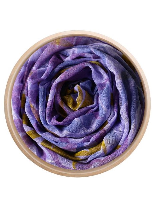 Foulard in bamboo Hokusai viola