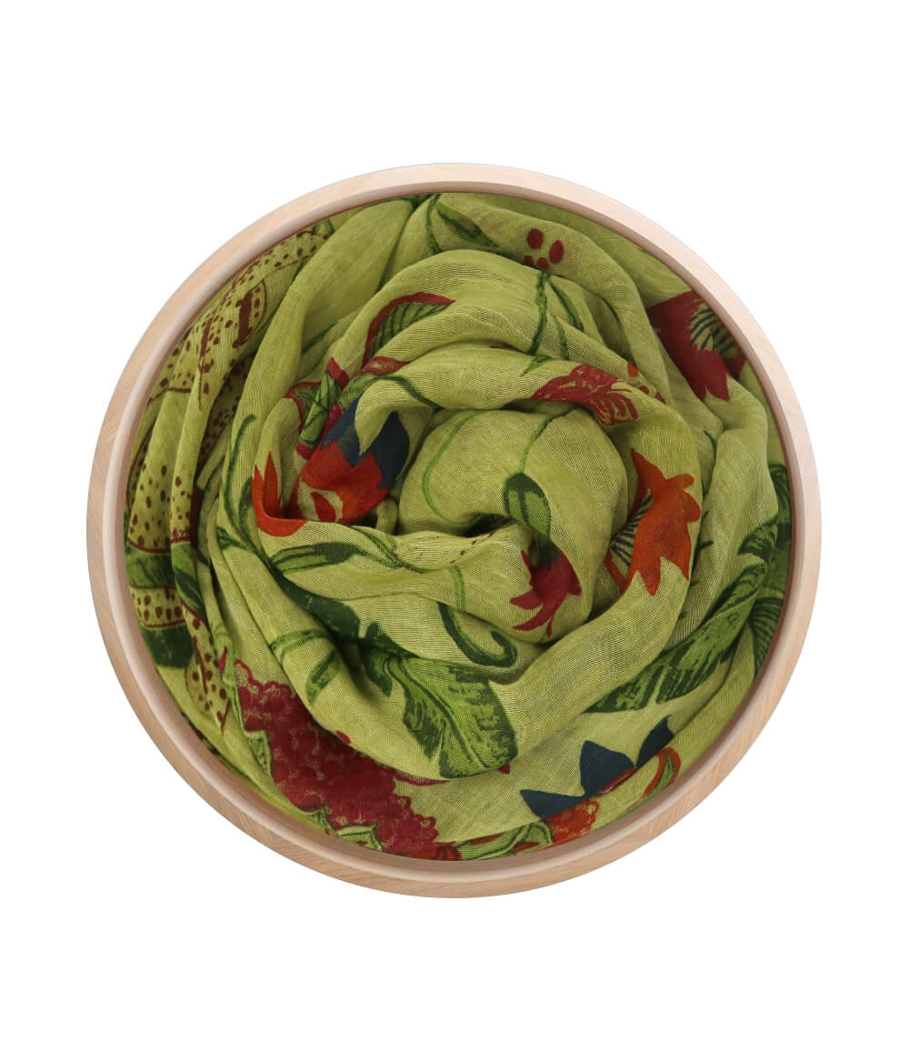 Foulard sciarpa Bamboo Frida Kalo Verde 11