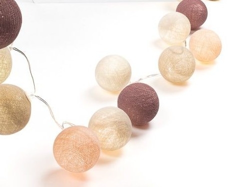 Ghirlanda luminosa Lucine con sfere Cofanetto 20 luci Chabby Chic