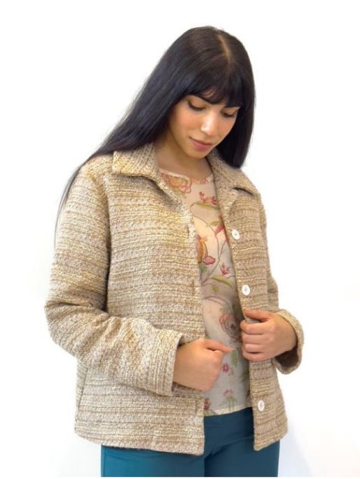 Giacca donna Beige multicolore Laila