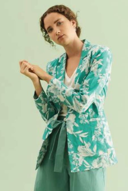 Giacca fantasia Fiordaliso Menta Bianco - Quid