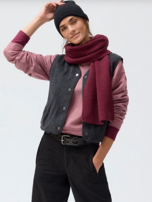 Gilet in cotone bio orsetto Grigio