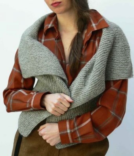 Gilet fatto a mano in lana