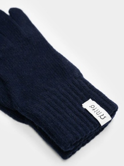 Guanti in cashmere rigenerato DONNA Blu -  Rifò